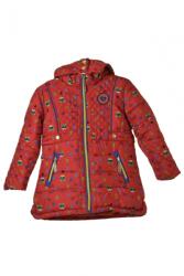  Rosalita Lány Téli Kabát - Piros Mintás - 104 cm