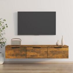 Füstös tölgyszínű szerelt fa faliszekrény 102 x 30 x 20 cm