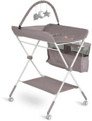  KASKADA multi pelenkázó asztal játékhíddal, tárolókkal SZÜRKE