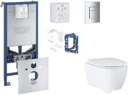 GROHE Rapid SLX - Set pentru montare încastrată, toaletă, capac Softclose, clapetă Skate Cosmopolitan și set pentru tablete, crom SANI11BB2131 (SANI11BB2131)