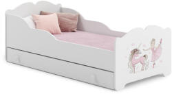 Kobi Gyermekágy Anna 160x80 fiókkal - Lány egyszarvúval