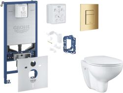 GROHE Rapid SLX - Set pentru montare încastrată, toaletă, capac Softclose, clapetă Skate Cosmopolitan și set pentru tablete, Cool Sunrise SANI11BB4142 (SANI11BB4142)
