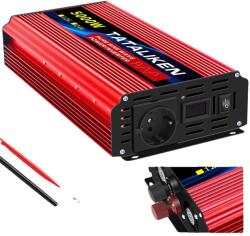  Teljesítmény inverter, bemeneti feszültség DC 12 V, kimeneti feszültség AC 220 V, kimeneti frekvencia 50 Hz, 12 V 5000 W 220 V EU