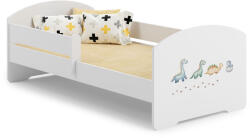 Kobi Luk egyszemélyes ágy 140x70 művészeti alkotással - Dinoszauruszok