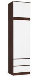 AKORD Gardróbszekrény bővítéssel P234_60 - wenge/fehér (SZCLPS60NADWENBIA)