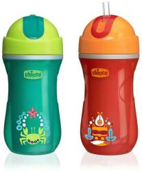 Chicco Sport Cup dupplafalú kulacs, 1 db szívószálas (CH00699130)