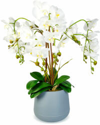  Bewello prémium óriás orchidea Műnövény dekoráció - orchidea - fehér - 83 cm 11899b (11899B)