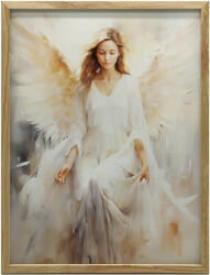  KERET FALI PLAKÁT ANGYAL FÓKUSZ SÖTÉTBARNA KERETTEL 70x100