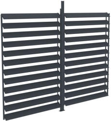 G21 forgatható lamellás oldalfal 2, 8x2, 2 m Austin pergolához