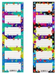 Starpak Numbers 6 db-os füzetcímke - kétféle (5904335862485)