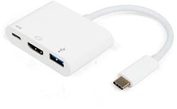 Vivanco USB-C - HDMI 3 az 1-ben Adapter - Fehér