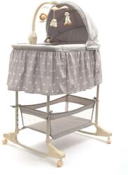 New Baby Multifunkcionális baba bölcső kiságy New Baby csillag szürke - pepita