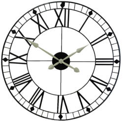 Koopman Elegáns Fém Falióra - Római Számok - 75 cm