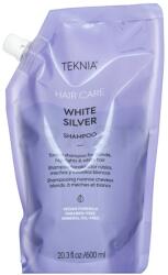 Lakmé Teknia White Silver Shampoo neutralizáló sampon platinaszőke és ősz hajra Refill 600 ml