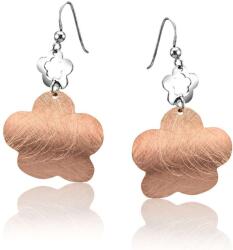  Toscana Virág Fülbevaló - Ezüst és Rozeaarany