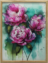  Plakát Keretfalhoz Rózsaszín Barbarózs, Zöld Háttér 70x100 Cm