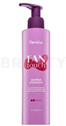  Fanola Fan Touch Wanna Straight Anti-Frizz Smoothing Cream hajsimító krém hajgöndörödés és rendezetlen hajszálak ellen 195 ml