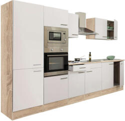 Leziter Yorki Konyhabútor - Sonoma Tölgy/Fehér - 300 cm