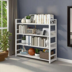 BeComfort Könyvespolc 4 polcos 100x30x145cm fehér PG03-3 (PG03-3)