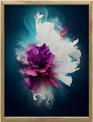  FAKERETES PLAKÁT FALRA SÖTÉTBARNA ABSZTRAKT VIRÁG 50x70 CM