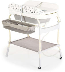 Cangaroo Garda 2 in 1 pelenkázó állvány Összecsukható káddal, digitális hőmérővel - pepita