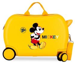  Gyermek utazótáska kerekeken / babakocsi MICKEY MOUSE 3D Okkersárga, 2921022