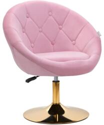 DivaLine 4Rico rózsaszín-arany bársony forgófotel - pepita - 51 974 Ft