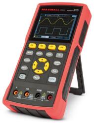 Kézi oszcilloszkóp - akkumulátoros - 3.5& quot; színes LCD - AC/DC, 400V, 40MHz, 2 csatorna, 8K/4K (GLOB-25360)