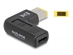 Delock Convertor laptop încărcător cablu USB Type-C de sex feminin Lenovo 11, 0 x 4, 5 mm de sex masculin 90 grade 60003 (60003)