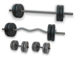 GazoFitness GazoFitness® Hardcore Szuperszett 66 kg (Menetes kézisúlyzórúddal)