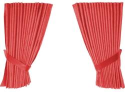  4 darabos függönykészlet teherautóhoz, univerzális, Scania kompatibilis, piros színű, szintetikus anyagból