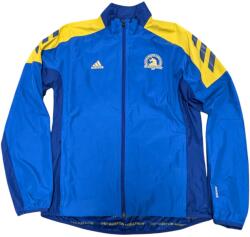 Adidas férfi Boston Marathon széldzseki, kék/ sárga, Méret: S