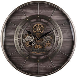 Art-Pol Fém falióra barna, ezüst kvarc római számok 69x69x7.5cm (180463)