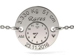 Atcom Jewelry ATCOM - Ezüst Születésnapi Medál Karkötő - Unisex