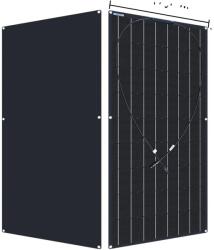 Rugalmas napelemes panel, nagy hatékonyságú 24%, könnyű és hordozható, 18 V 120W