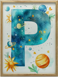  KERET NÉLKÜLI P BETŰ VÁSZON FESTÉSE VÁSZON 70x100 CM