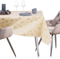 AmeliaHome Asztalterítő CHRISTMAS STORY sárga nyomott motívum ünnepi 40x120 ameliahome