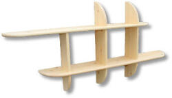 Komforttéka Zsolt 2-es fenyő falipolc - pepita