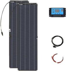  Rugalmas napelemes panel, monokristályos szilícium, 12 V -os akkumulátortöltő, 100W -os napelemkészlet