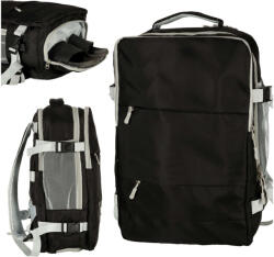  Utazó hátizsák, kézipoggyász - Fekete (KX4108)