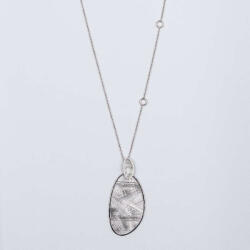  Toscana Ezüst Nyaklánc - Mattított Medállal - 44/48/60 cm