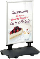  A1 Kültéri Megállítótábla - Vízzel Tölthető Talp