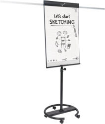 Legamaster Sketch Pro mobil flipchart kerek lábbal