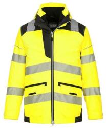 Portwest PW3 Hi-Vis 5 az 1-ben Vízálló Munkakabát - Sárga (PW367YBR4XL)