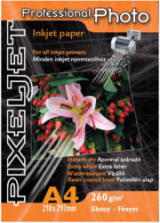  PixelJet A4 Fényes Inkjet Fotópapír - 260gr - 200 ív