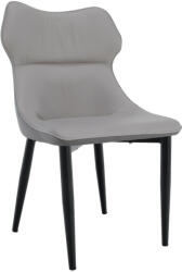 TEMPO KONDELA Étkezőszék, világosszürke/sötétszürke/fekete, TABITA - pepita