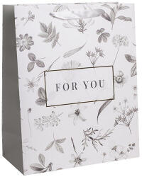  Dísztasak matt 11x14 cm For you szürke/arany