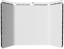 Foto hátterű állvány, tartós muszlin anyag, nagy méret 240x400cm, 240x400cm fehér