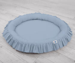BabyLion Prémium kör alakú babafészek - Pasztell kék