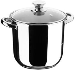 INOXIBAR rozsdamentes fazék fedővel 28 x 24 cm, 18/10 rozsdamentes acélból 15 l, Ecco Cristal (68025) - pepita